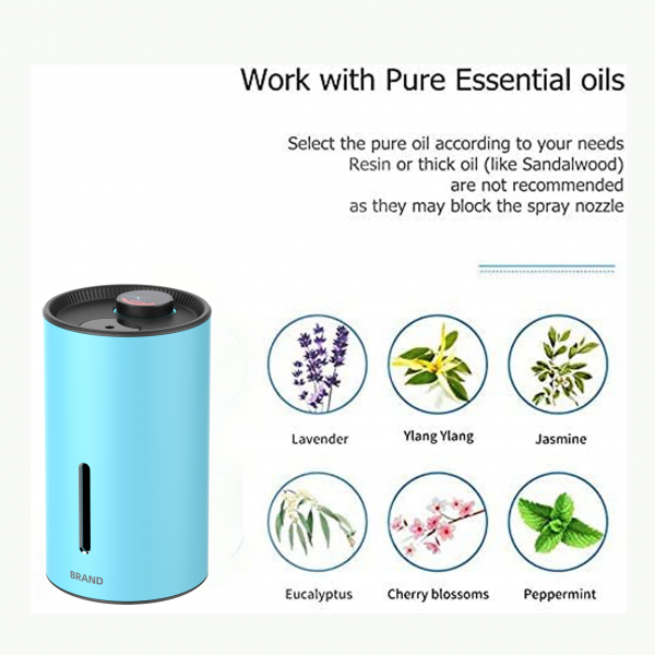 Mini máquina difusora de aroma de aromaterapia sin agua